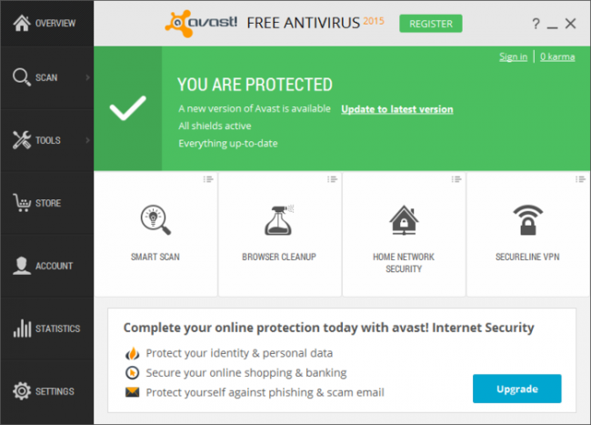 avast free antivirus scheduled scan