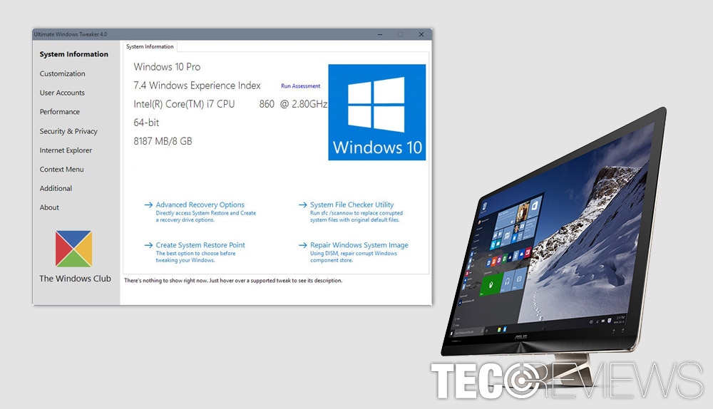 ultimate windows tweaker 4 for windows 10 download