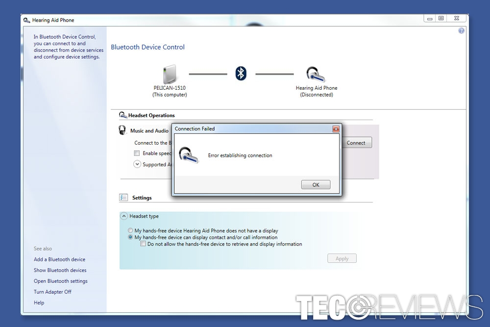 insignia bluetooth adapter driver error