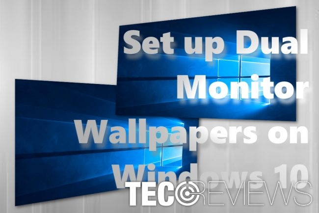 how to set dual monitor wallpaper windows 10